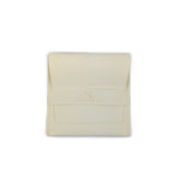 The Suede Earring Pouch in Cream Nemi London