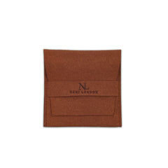 The Suede Earring Pouch in Tan Nemi London