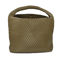 The Amara Woven Bag - Olive Green Nemildn