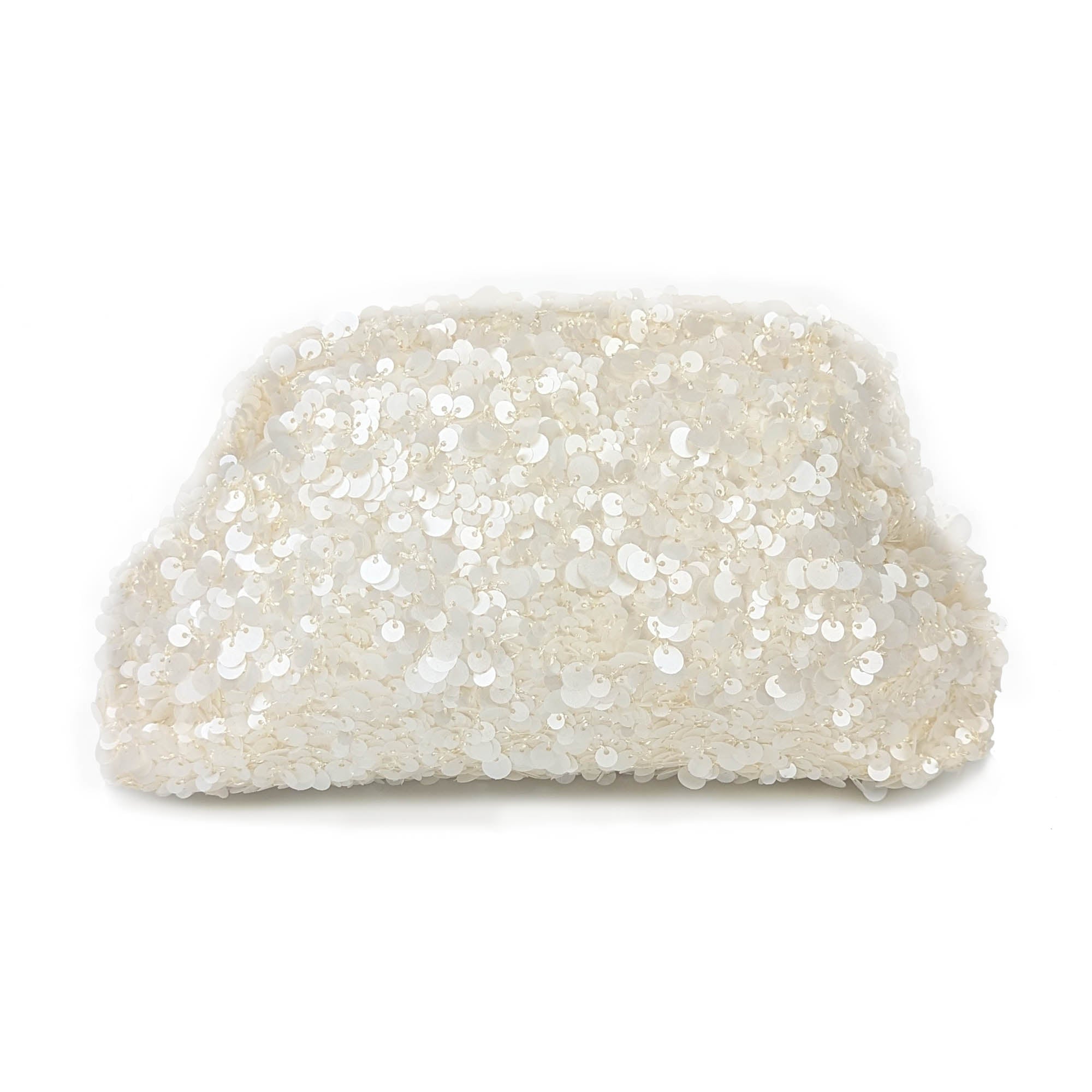 The Sequin Bag - Champagne Nemi London