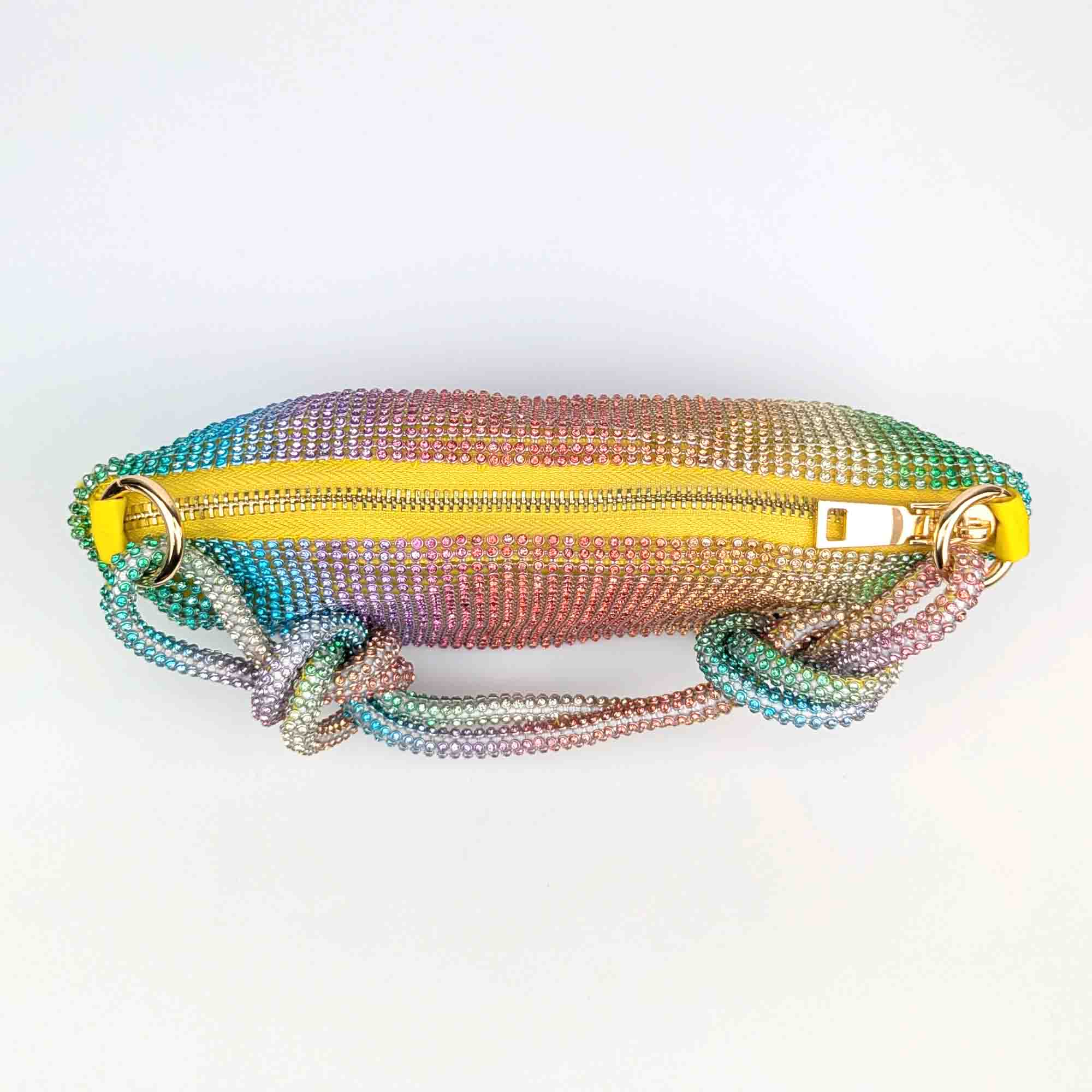 Bisi Rhinestone Clutch Bag - Sunset Crush | NEMILDN