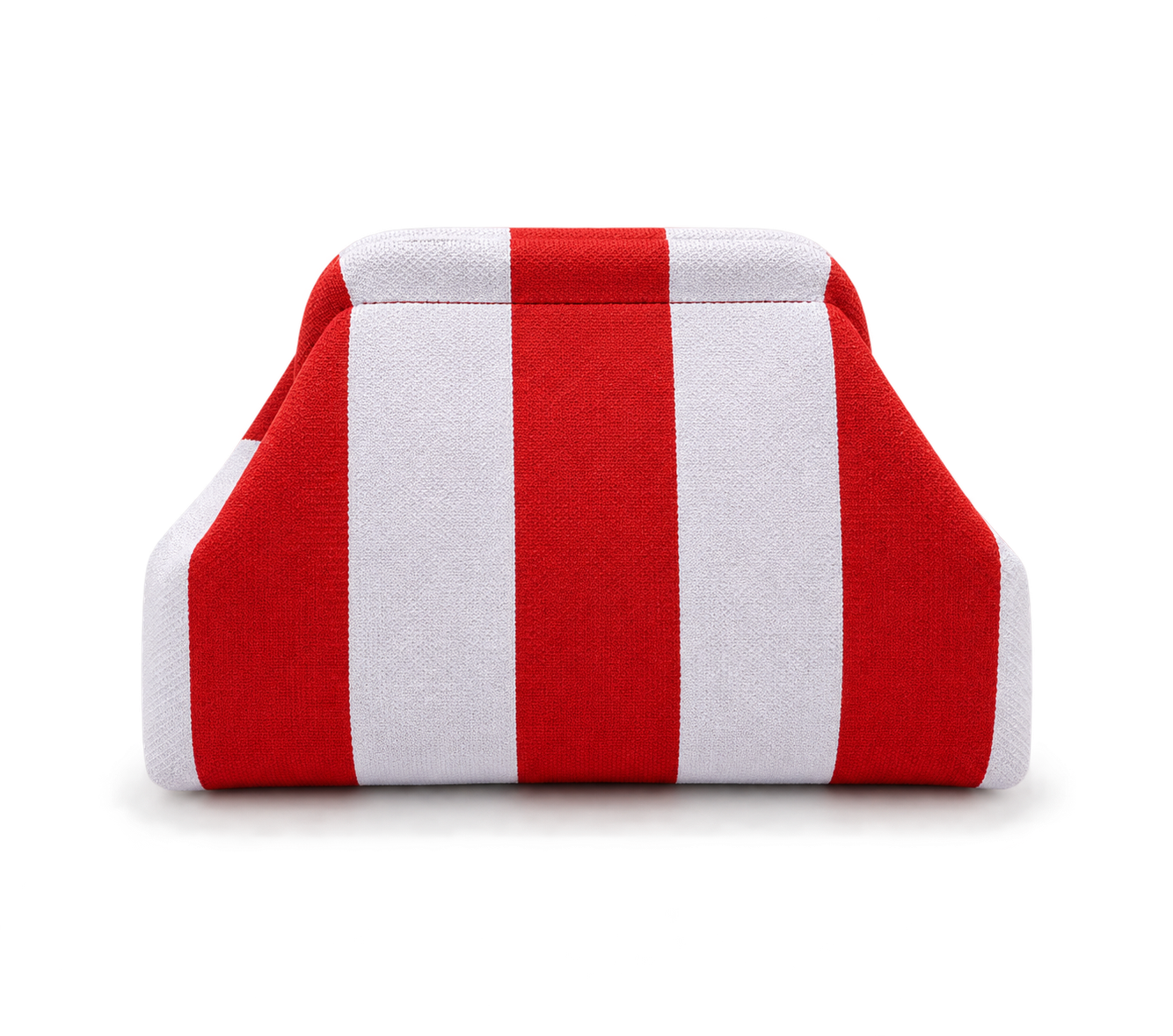 The Colour Block Clutch in Lilac and Red Nemi London