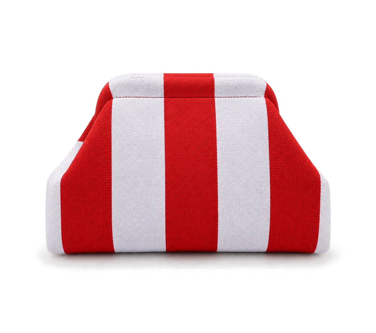The Colour Block Clutch in Lilac and Red Nemi London