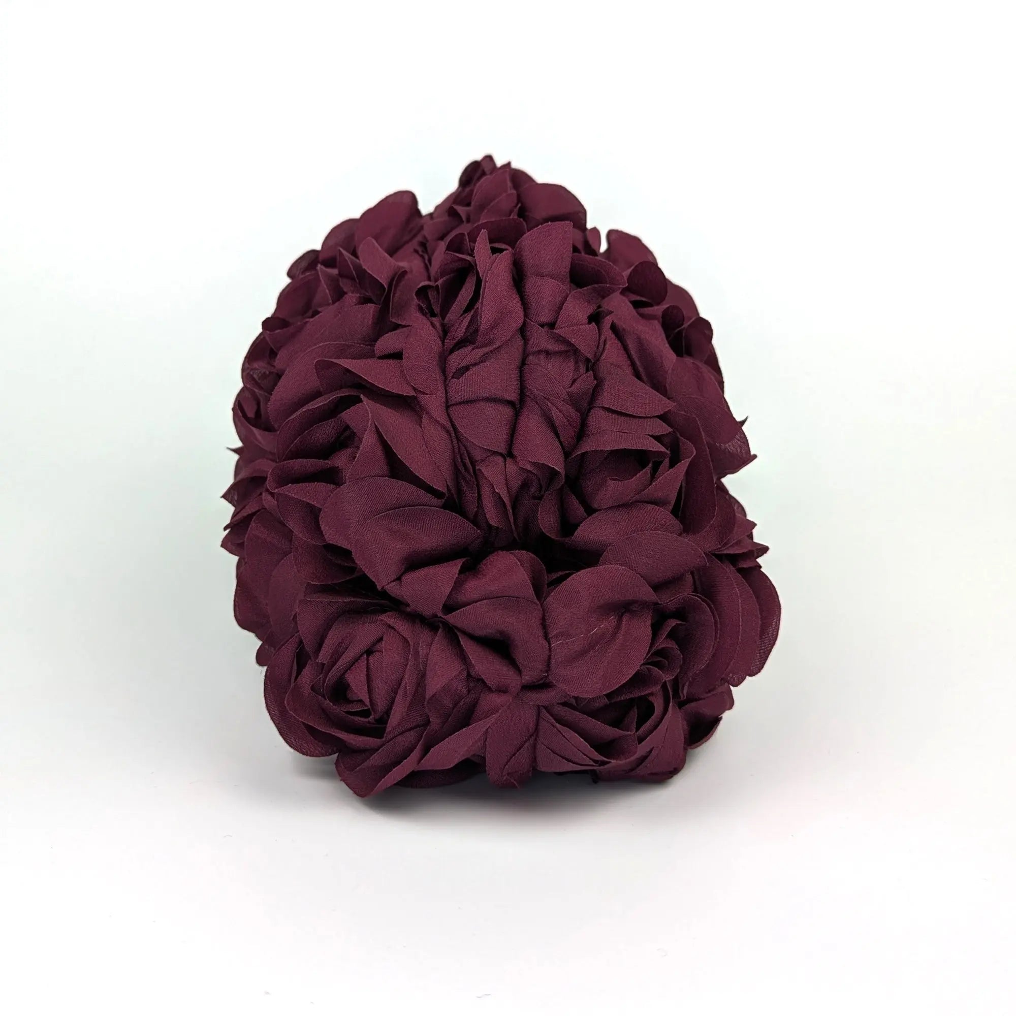Rose Petal Clutch Bag - Mulberry Wine | NEMILDN