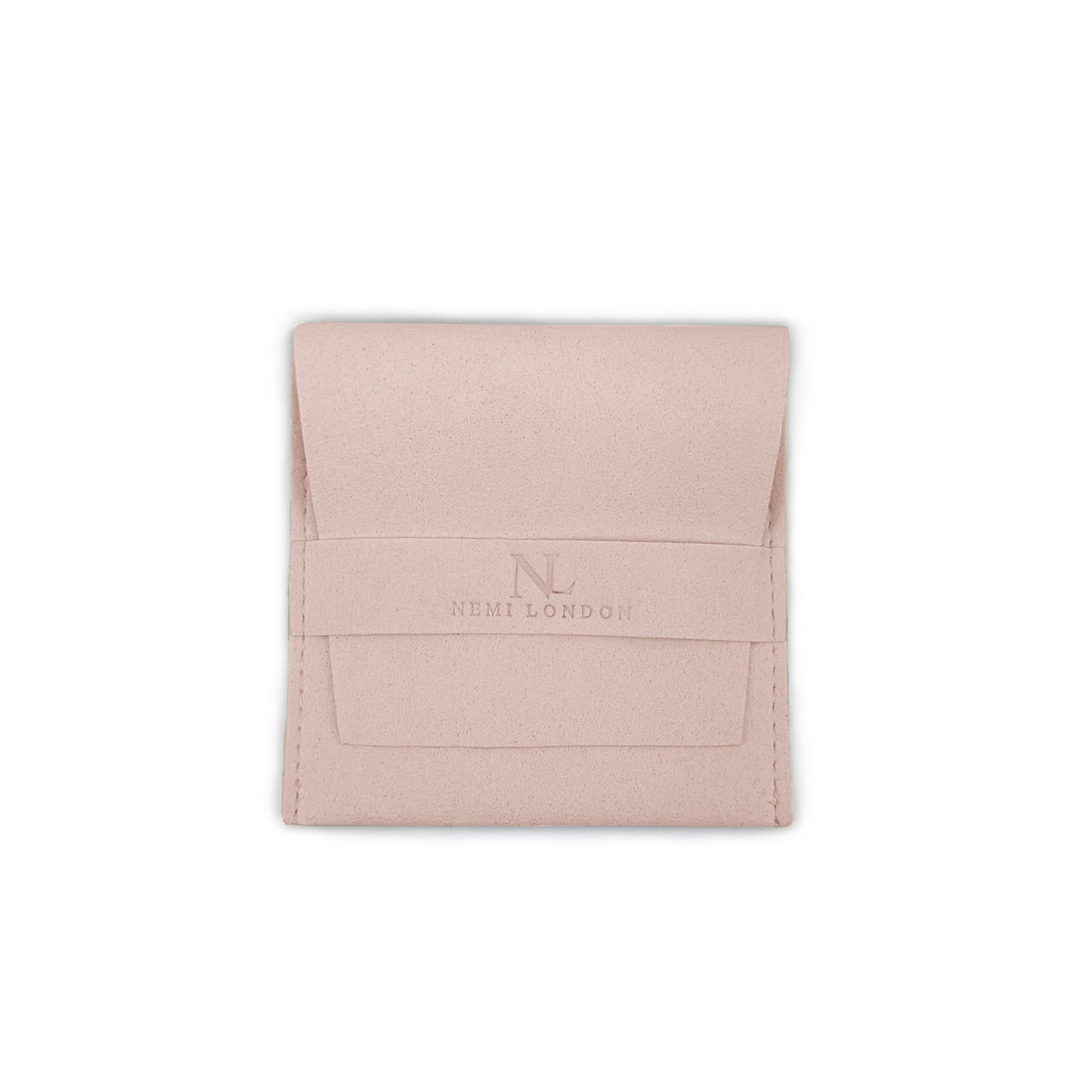 The Suede Earring Pouch in Mink Nemi London