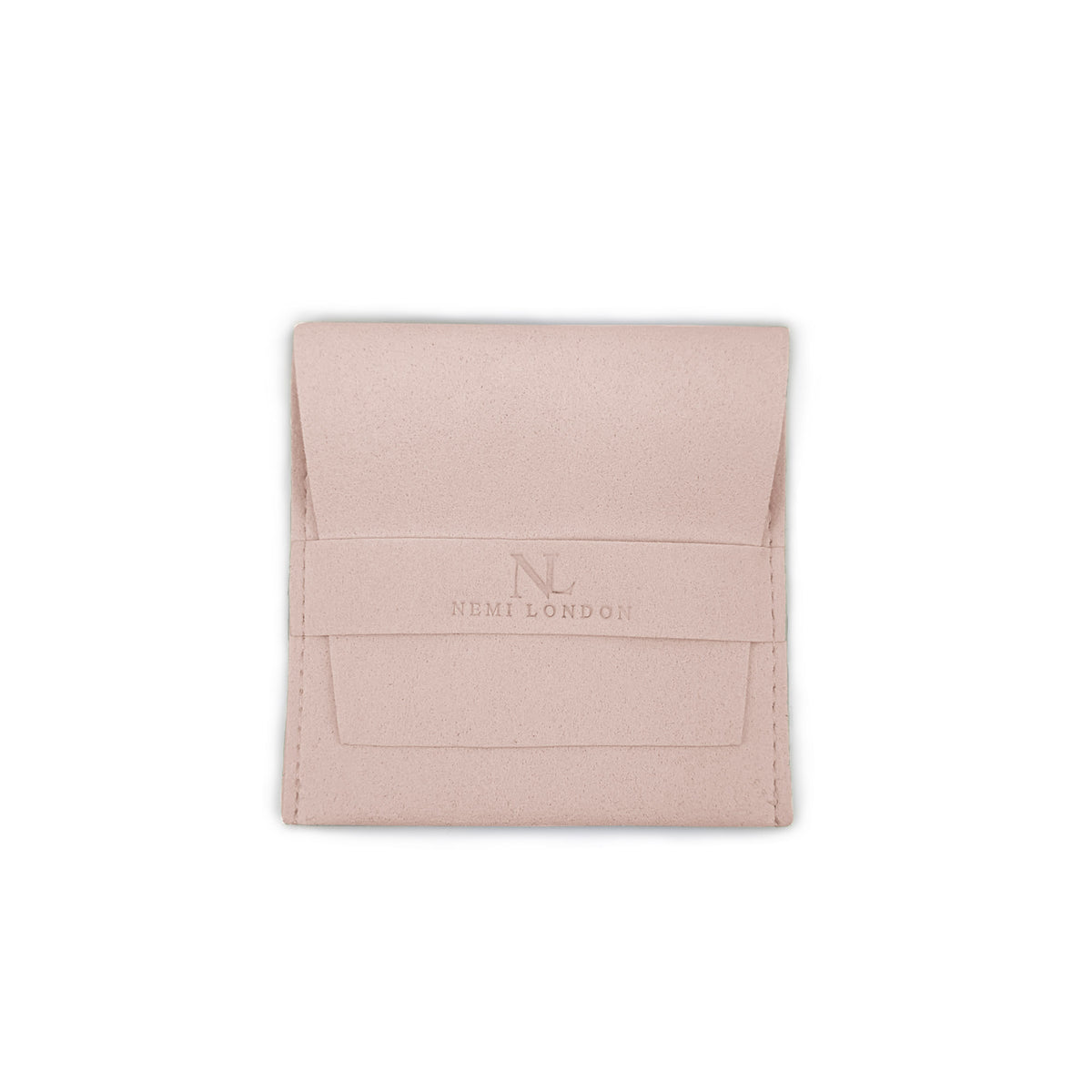 The Suede Earring Pouch in Mink Nemi London