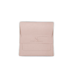 The Suede Earring Pouch in Mink Nemi London