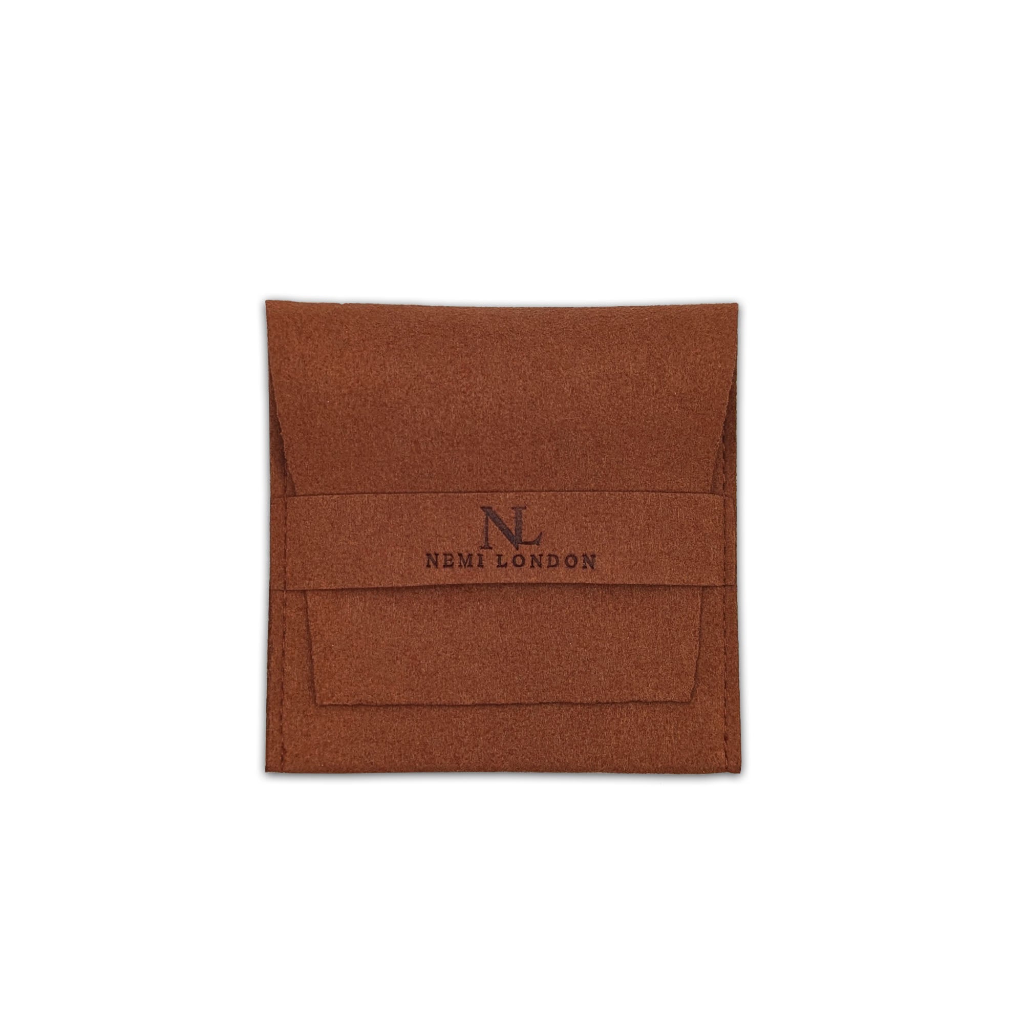 The Suede Earring Pouch in Tan Nemi London