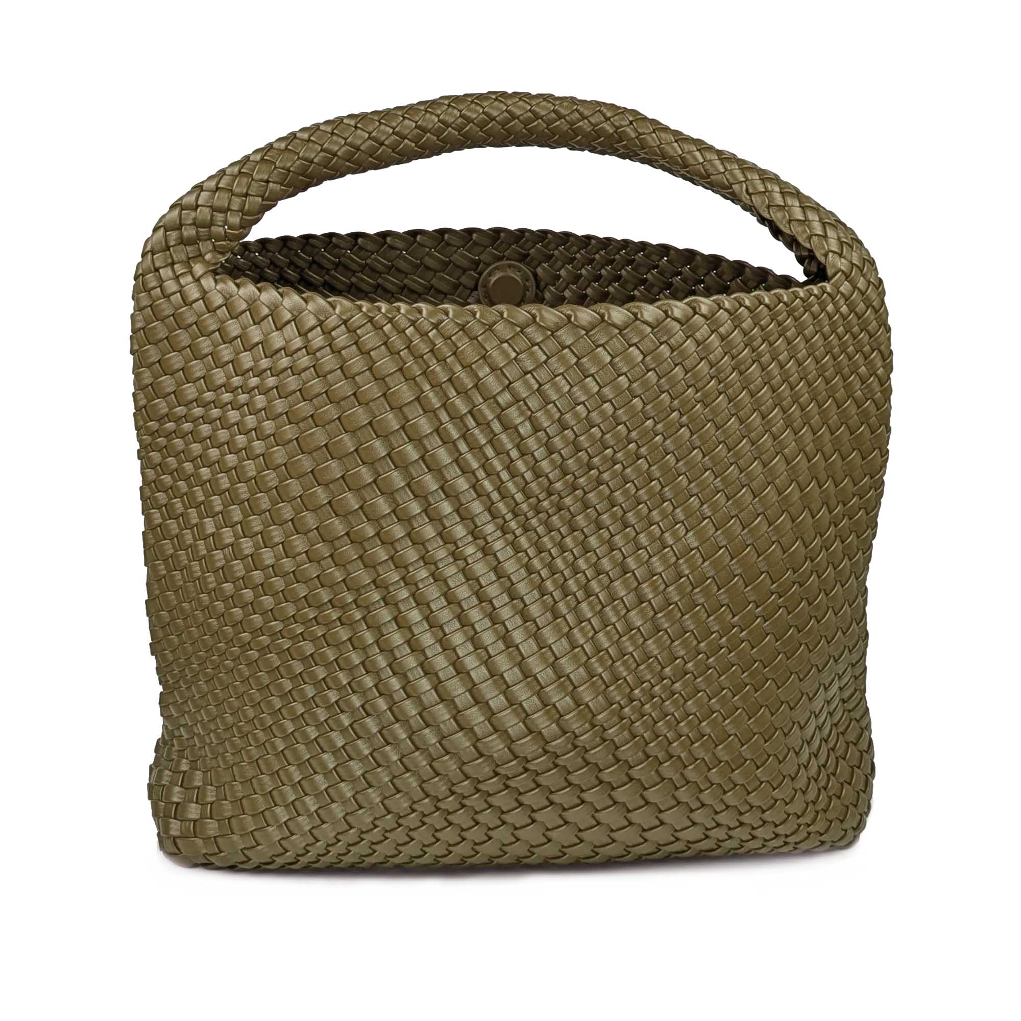 The Amara Woven Bag - Olive Green Nemildn