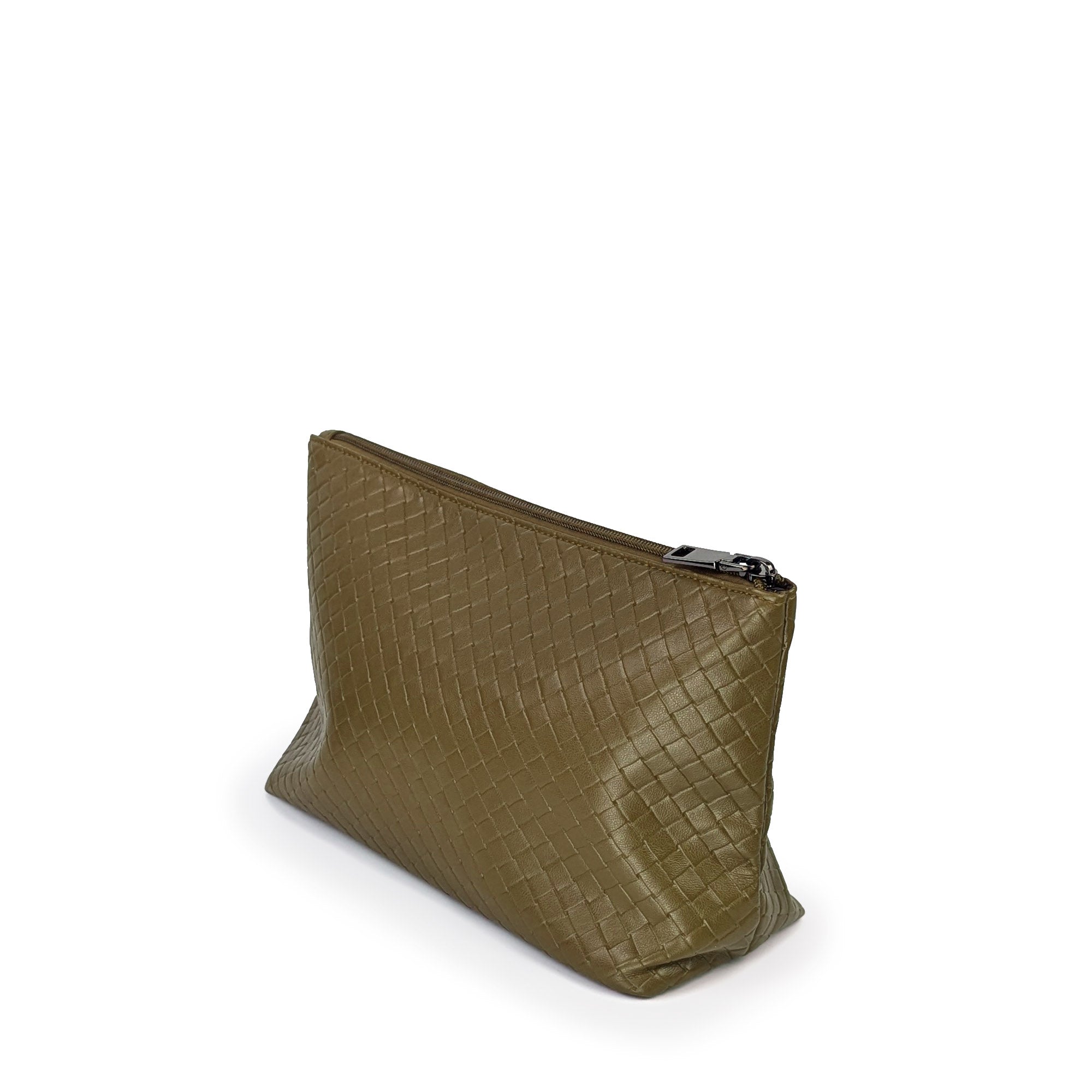 The Amara Woven Bag - Olive Green Nemildn