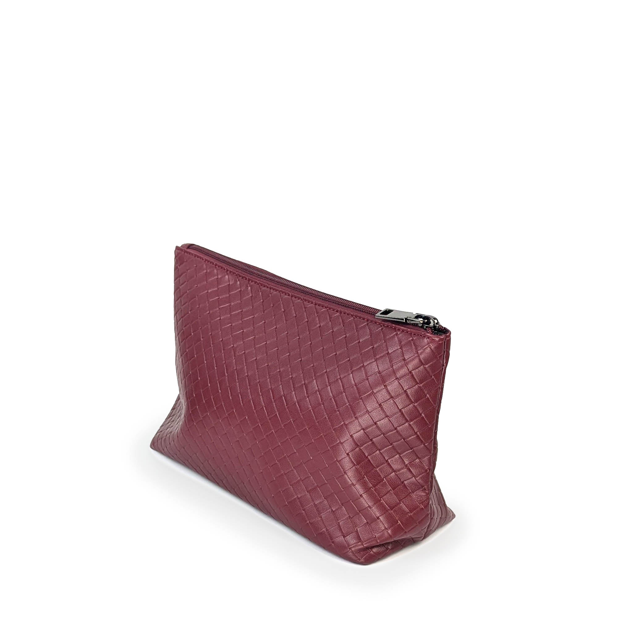 The Amara Woven Bag - Wine Red Nemildn