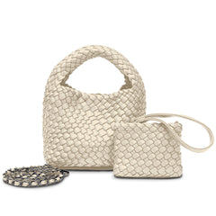 The Mini Amara Bag in Cream Nemi London