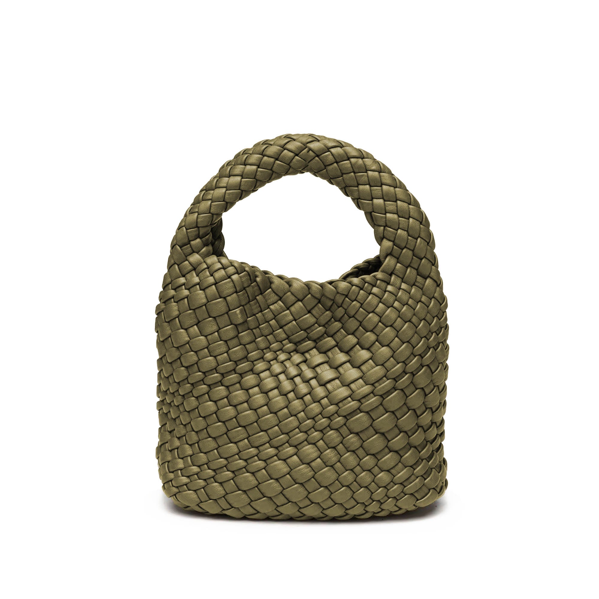 The Mini Amara Bag in Olive Green Nemi London